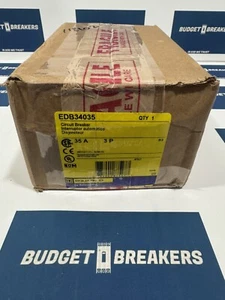 SQUARE-D EDB34035 35A 240V 3 POLE CIRCUIT BREAKER NIB MAKE OFFER NEW IN BOX - Picture 1 of 1