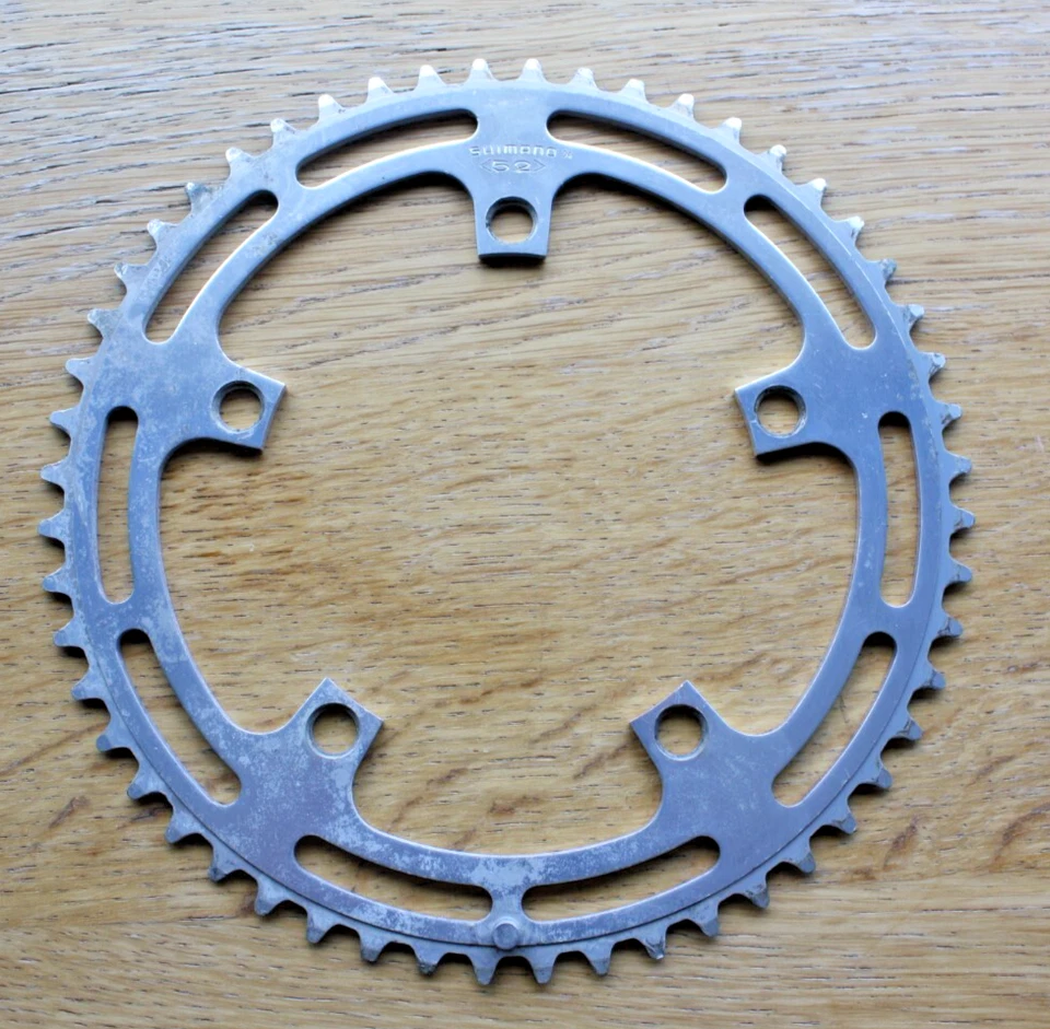 Vtg Shimano 52t Tooth Chainring 130 BCD Sprocket Old School BMX Road MTB Touring - Image 1 of 4