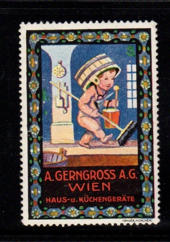 Austrian Advertising Stamp - A. Gerngross Department Store- Home & Kitchen - Image 1 of 1