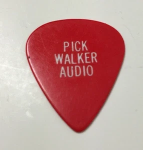 Sammlerstück selten Walker Audio Equipment rot Gitarren-Plektrum Vintage - Bild 1 von 2