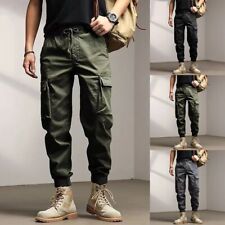 Classic Loose Fit Cargo Pants for Men Outdoor Trousers with Multiple Pockets