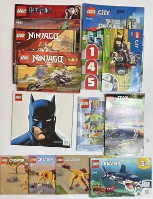 Lot 14 LEGO Instruction Manual Books ONLY Harry Potter Batman City Toy Story 4 - Image 1 of 4
