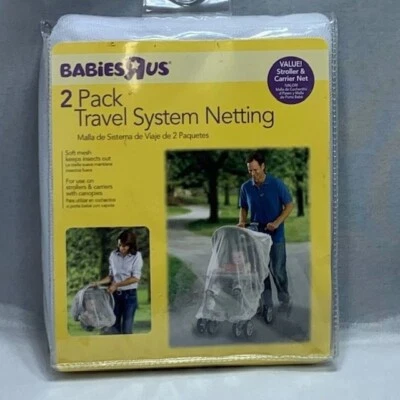 Babies R US Stroller or Carrier Travel System Netting 2 Pack Keeps Insects Out - Image 1 of 4
