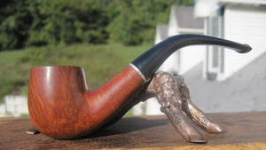 Whitehall TF Imported Briar Bent Billiard Smoking Estate Pipe 5.1/4" L - Picture 1 of 17
