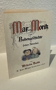 Vintage Miniatur R John Wright Max Moritz Papier Buch - Bild 1 von 3
