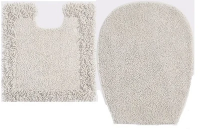 WC-Set weiß 45x50-47x50cm Heine Mit Ausschnitt ecru Gr.10 14.61 - Bild 1 von 3