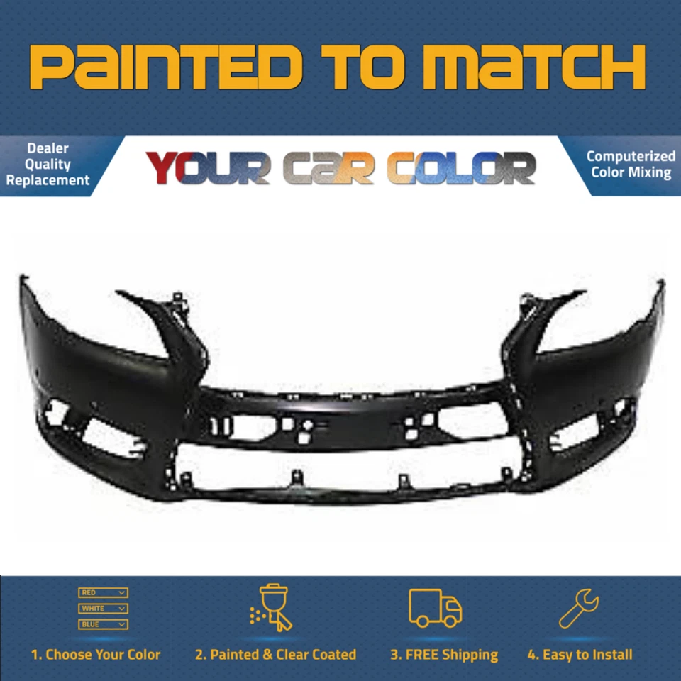 For 2013-2013 LEXUS LS600h; Front Bumper BASE w/o Washer w/o F Sport Pkg Painted Foto 1 de 1