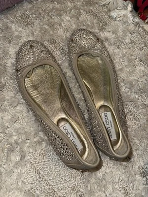 Amazing conditionJimmy Choo Crystal Ballet Flats Size 39.5 - Image 1 of 4