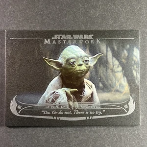 Topps Star Wars Masterwork Canvas the Wisdom of Yoda WY-1 /299 - Picture 1 of 8