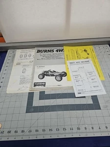 Kyosho 1/8 TURBO Burns 4wd Instructions and Paperwork  - Picture 1 of 5