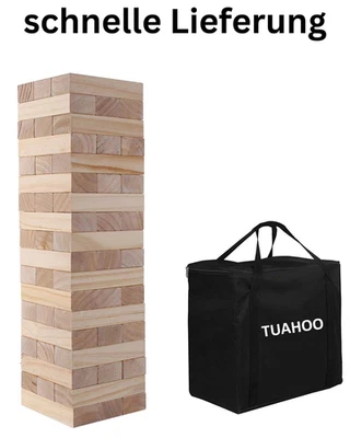 Riesenwackelturm Spiel Holz Stapelturm Builds Von 0.6m - 1,5m Groß Tumble Tower  - Bild 1 von 4