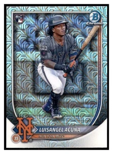 2025 Bowman Chrome Luisangel Acuna RC Mega Box Mojo Refractor New York Mets #32 - Picture 1 of 2