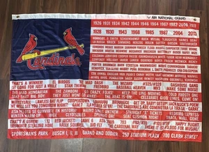 St. Louis Cardinals Moments Wand Flagge Banner SGA Stadion Gewinnspiel 9.3.23 31 "X47" - Bild 1 von 13