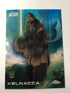 2025 Topps Star Wars Chrome KELNACCA Skywalker Blue Refractor 070/150 Debut - Bild 1 von 2