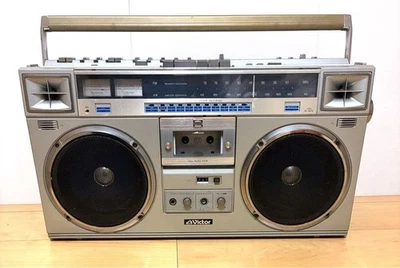 JVC Victor RC-M70 AM FM Stereo Radio Cassette Recorder Silber Trödel Japan - Bild 1 von 4