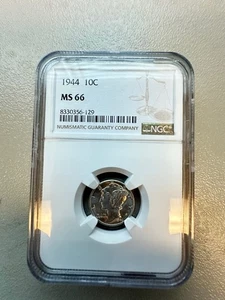 1944-P 10C Mercury Dime MS66 NGC - Picture 1 of 4