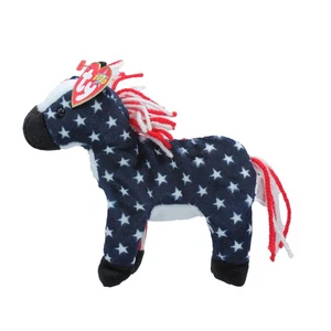 Ty Beanie Baby Lefty 2000 - MWMT (Donkey 2000) Patriotic - Bild 1 von 1