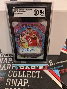 2022-23 Bowman U Inception Jaxson Dart Auto SGC 10/9 - Picture 1 of 2