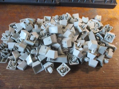 SACKFUL OF 120 MODEL M KEYBOARD KEYCAPS....ASSORTED.... - Image 1 of 4