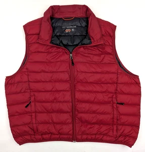 Hawke Co Down Insulated Puffer Vest Men XL Packable Red Performance Sport Fiber - Picture 1 of 12