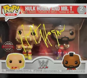 Hulk hogan signed WWE special edition Hogan Mr T figure funko pop COA photoproof - Bild 1 von 8