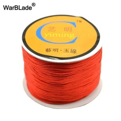 Cordón de algodón Cordones de nailon Cuentas Hilo trenzado Accesorios para hacer joyas 100 m Foto 1 de 4