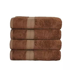 Bamboo Bathroom Set Towel Rayon From Cotton Blend Ideal For Guest Beach Modern - Picture 1 of 6