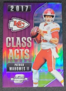 Patrick Mahomes 2018 Contenders Optic Class Acts Purple Prizm #CA-PM 70/99 A569 - Picture 1 of 2