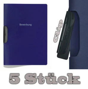 5x DURABLE Duraswing Job - Deux Pièces Candidature avec Clip - Couleur Bleu - Afbeelding 1 van 4