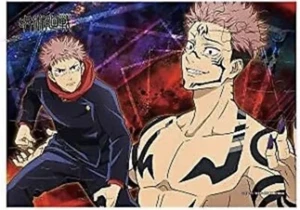 Jujutsu Kaisen Puzzle Gum Type 4 SUKUNA & YUJI ITADORI 56 Pieces 10 x 7"- No Box - Picture 1 of 3