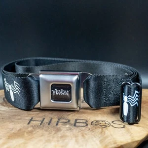Buckle Down Mens Fabric Webbing Venom Spider Seatbelt Belt Size XL - Picture 1 of 6