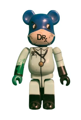 Medicom 100% BE@RBRICK Series 14 SF Dr. Romanelli Bearbrick Rare Vinyl Figure - Image 1 of 3