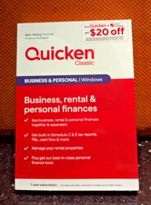 Quicken Classic Business and Personal 1-Year Subscript - Windows, Android, Apple - Picture 1 of 4