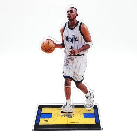 Anfernee Hardaway Figure - #1 of Orlando Magic Penny Dribbles the Ball Ornament Cover