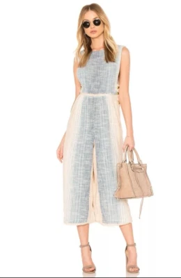 Mono Free People Moab Neutro Profundo V Espalda Hasta el Tobillo Talla Grande Foto 1 de 4