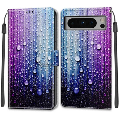 Para Google Pixel 10 Pro XL 9A 8 7 6 Cuero Magnético Abatible Soporte Tarjeta Billetera Estuche Foto 1 de 4