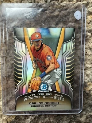 2014 Bowman Chrome Future Of The Franchise #FF-CC Carlos Correa Mini Refractor - Image 1 of 2