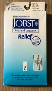 JOBST Knee High 20-30 mmHg Firm Compression Small Beige CloseToe 1 Pair New! - Picture 1 of 2