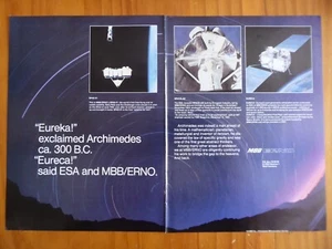 9/1984 PUB MBB ERNO EURECA SPAS-01 SPACELAB SPACE ESPACE ORIGINAL AD - Picture 1 of 1