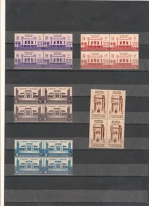 EGYPT- 1936 The 15th Agricultural and Industrial Exhibition Blocks of 4 Rare - Picture 1 of 2