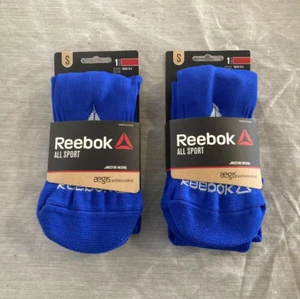 Pair 0f Reebok All Sport Men Socks-Blue- Moisture Wicking - Small 13-4 - Picture 1 of 2