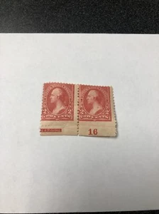 US #250 PB# pair - transition with PB# Stamp Imperf Bottom & Left Part Imperf. - Picture 1 of 4