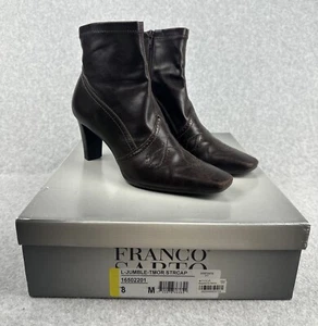 Franco Sarto Damen Braun L-Jumble Reißverschluss Zum Überziehen Stiefeletten (8 M) - Bild 1 von 11