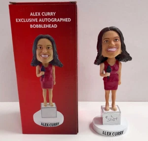 LA Kings/Angels TV-Moderator Alex Curry signiert Wackelkopf LE /500 ~ Beckett BAS COA - Bild 1 von 1