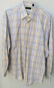 Joseph Abboud Cotton Button Down Hemd Herren XL Mehrfarbig Kariert  - Bild 1 von 2