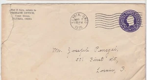 TurtlesTradingPost- Ohio - Elyria, OH 1935- Probate Office Corner Card - Picture 1 of 2