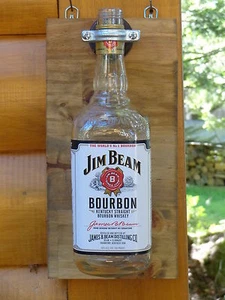 Individual Hanging Bottle Sconce/Wood Mounted/Rustic/Cabin/Bar/Wall Decor (JB) - Picture 1 of 2