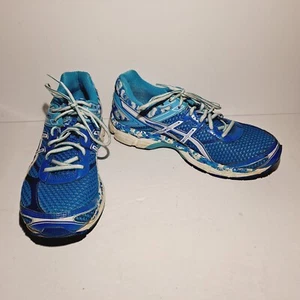 Women's ASICS 'Gel Cumulus 16' Sz 10 US Runners Shoes Blue Camo - Picture 1 of 8