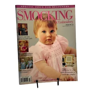 Australian Smocking & Embroidery Magazine Issue 73 Children Sewing Patterns - Foto 1 di 2