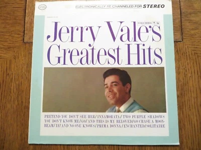 Jerry Vale – Jerry Vale's Greatest Hits - Columbia CS 8778 Vinyl LP EX/VG+!!! - Image 1 of 4